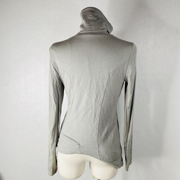 Helmut Lang Sz Small Villous Asymmetric Zip Sweatshirt - Picture 4 of 9